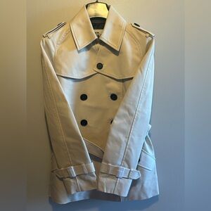 NWT Coach nude color trenchcoat with double breast buttons and tie waist belt